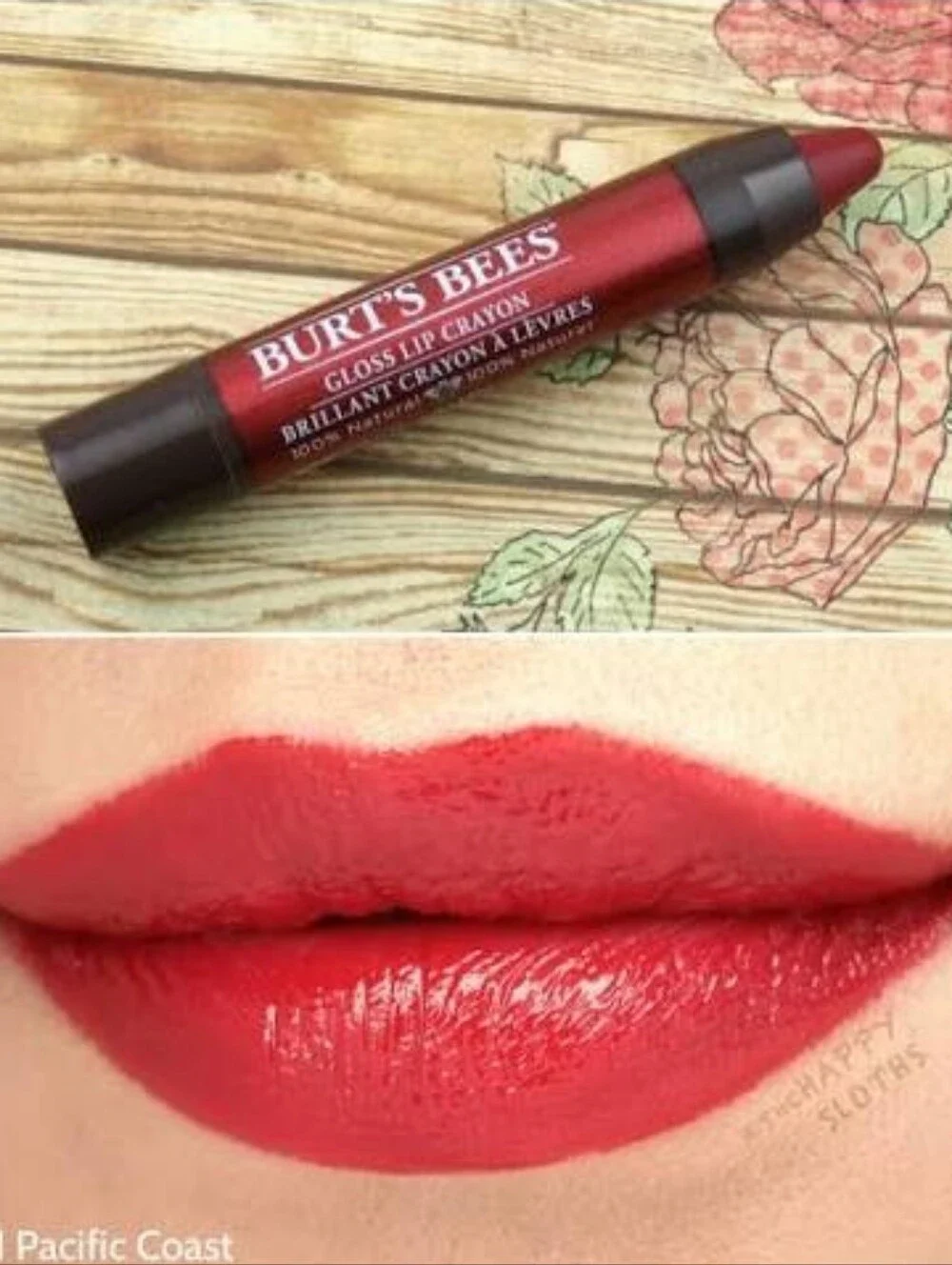 🧚‍♀️PACIFIC COAST Burts Bees DISCONTINUED Glossy Lip Crayon SEALED/NWT